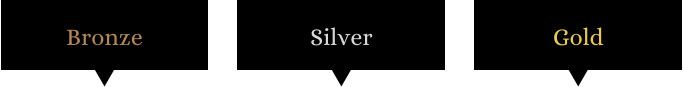 Bronze Silver Gold