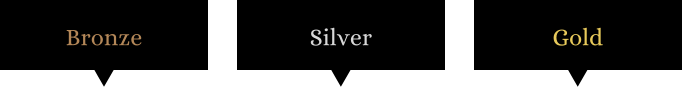 Bronze Silver Gold